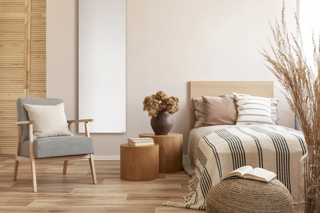 Infrarood verwarming in slaapkamer van Wellheat