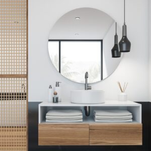 badkamer - spiegel - rond